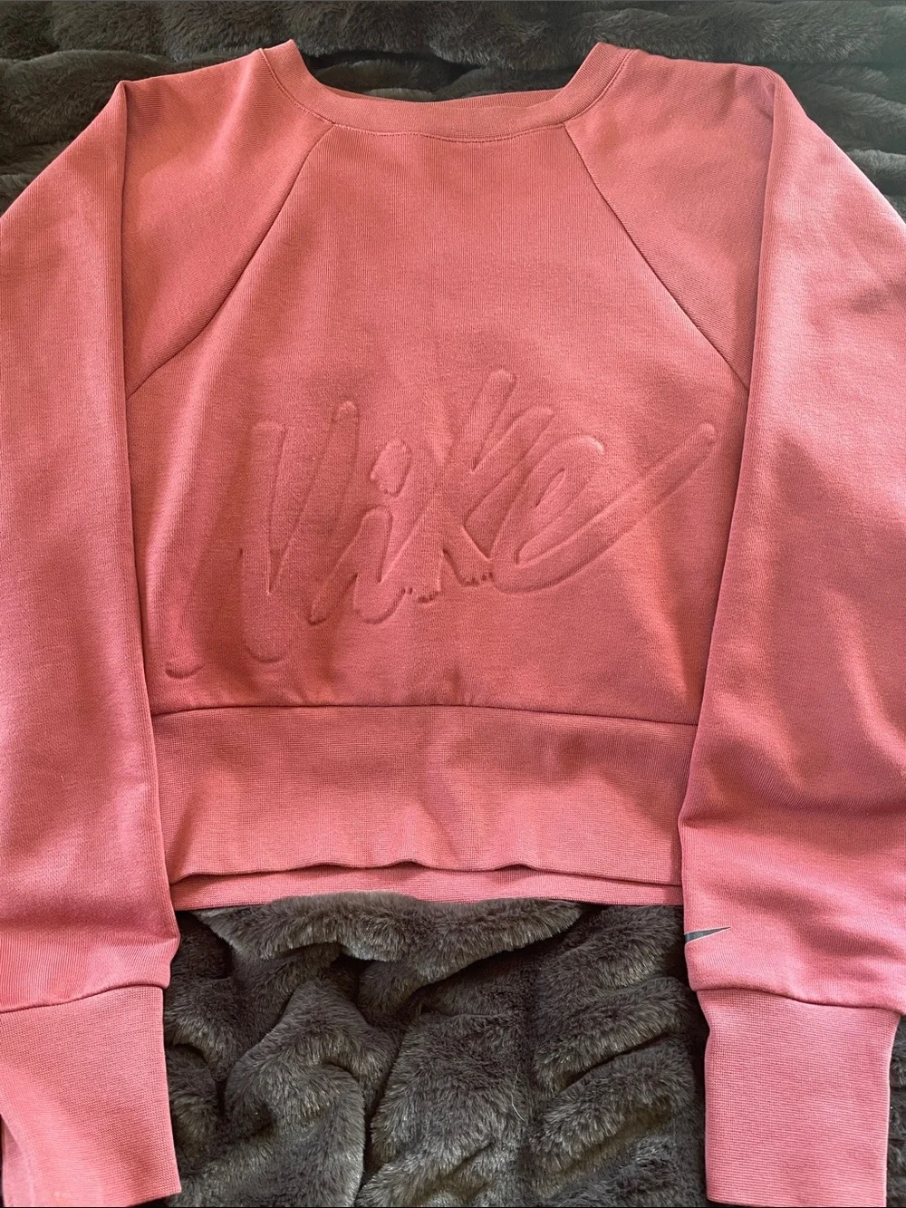 Nike Rose Pink Embossed Logo Sweatshirt